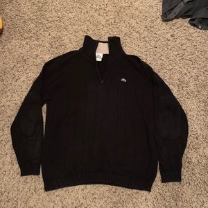 Lacoste Black 1/4 zip Sweater size L (5) Men’s